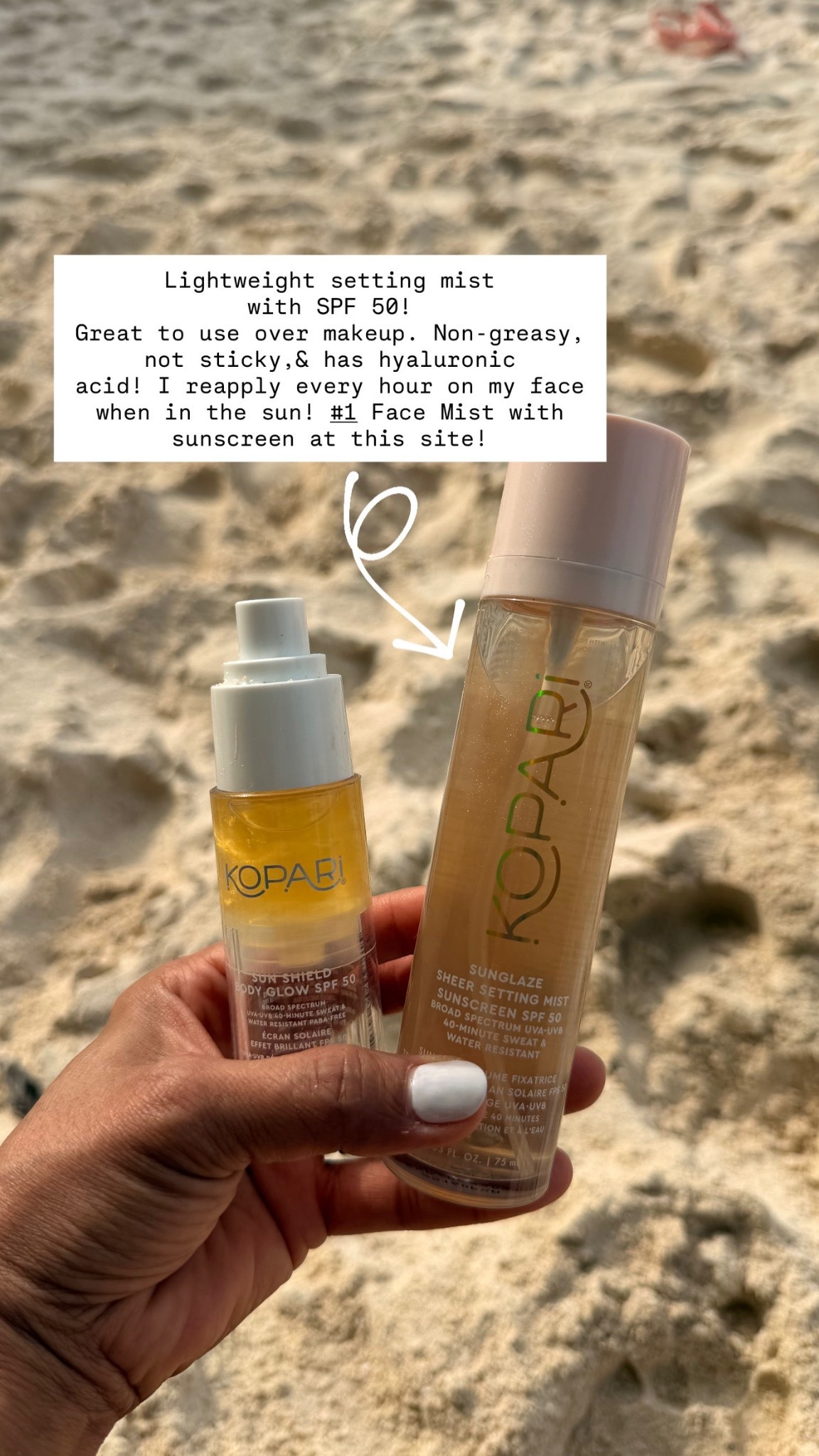 Love this face mist with SPF 50  you can apply over makeup. I reapply every hour when I’m out in the sun. Has hyalytonuc acid. Not sticky not greasy. I have the travel size too. 

#LTKOver40 #LTKFindsUnder50 #LTKBeauty