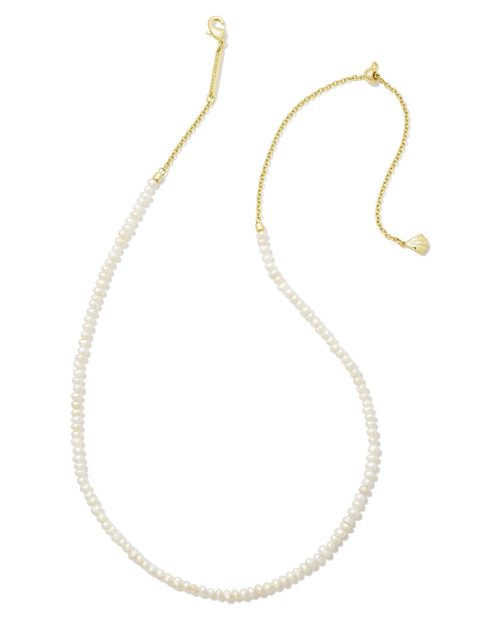 Lolo Gold Strand Necklace in White Pearl | Kendra Scott