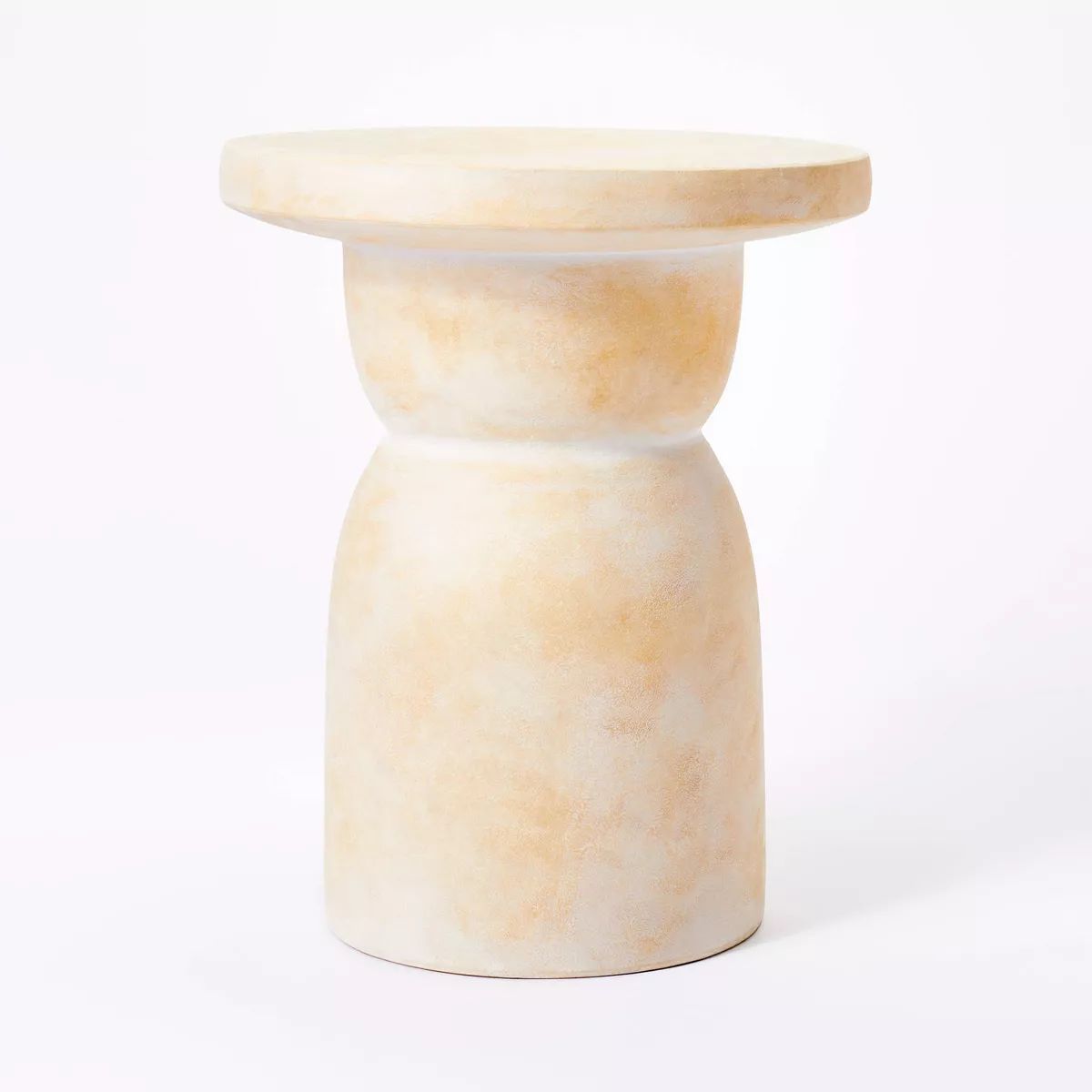 Montebello Shaped Ceramic Accent Table Light Brown - Threshold™ designed with Studio McGee | Target