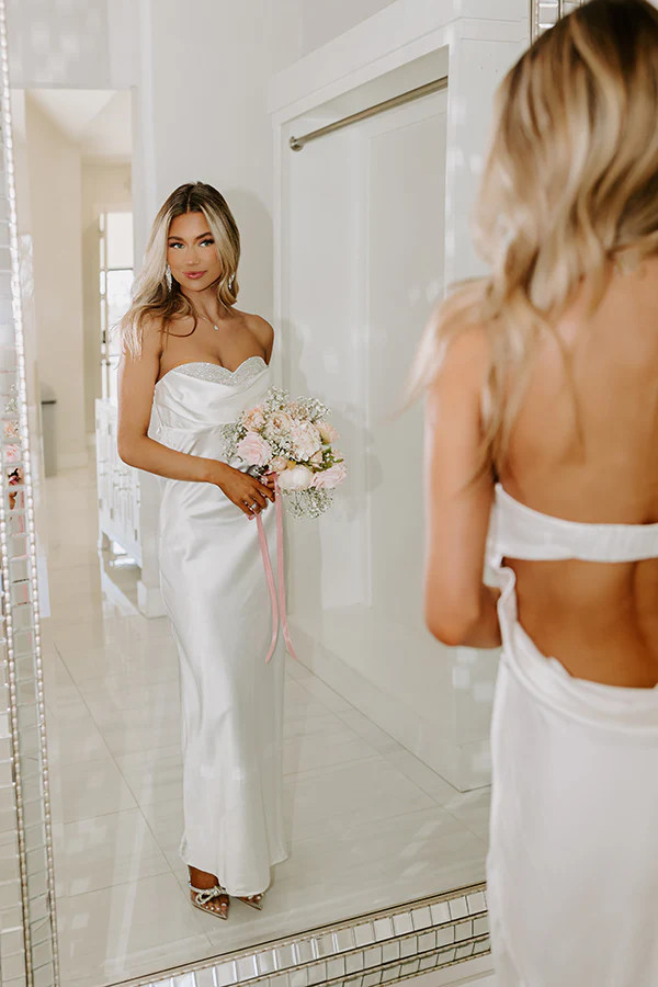 The Perfect Day Satin Midi | Impressions Online Boutique