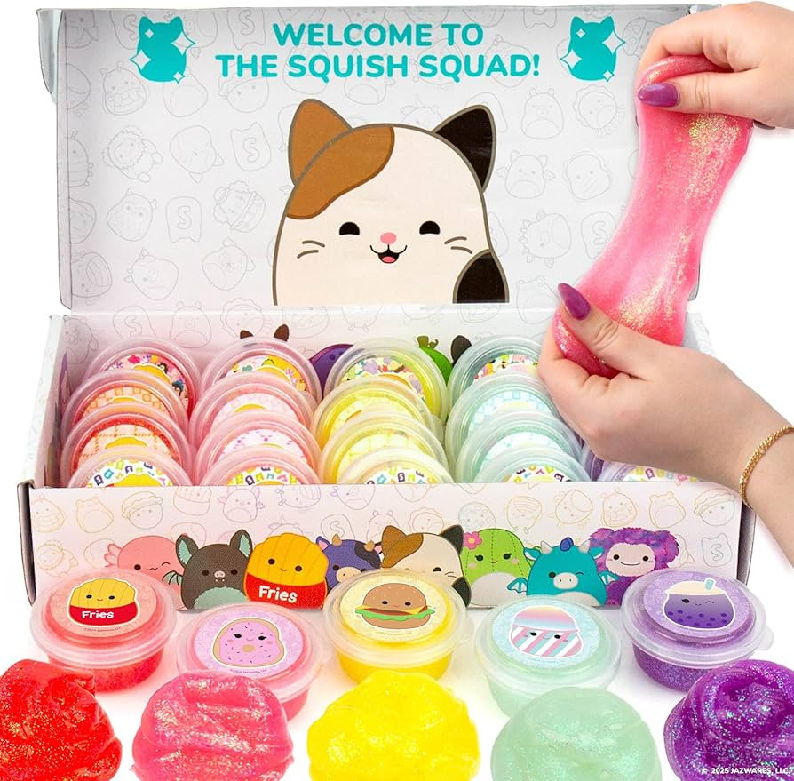 Original Squishmallows Ultimate Compounds Set, 25-Pack, Scented Glitter Slimes, Slime Party Favor... | Amazon (US)