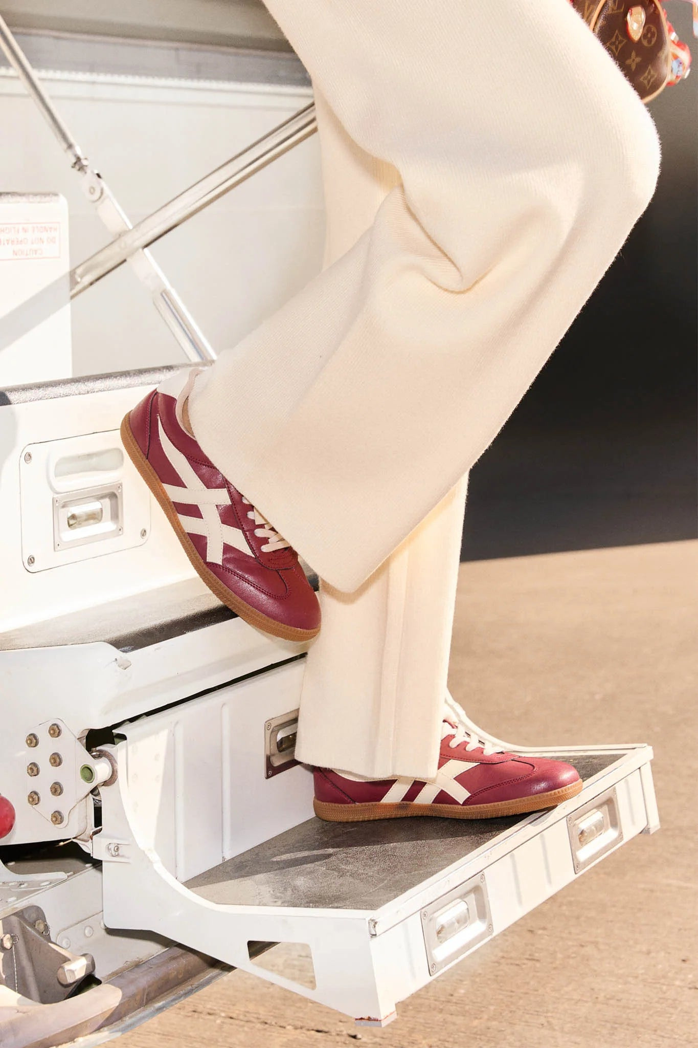 Sasha Cranberry Sporty Sneakers | Avara