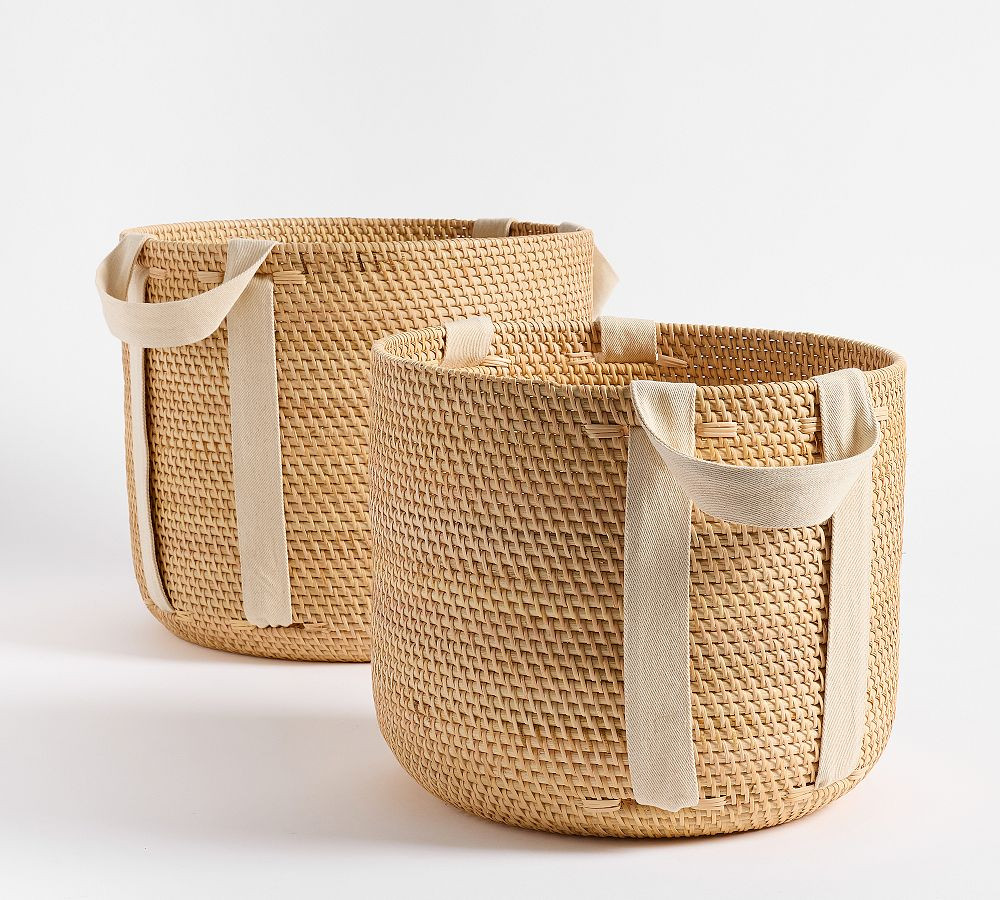 Sconset Tote Baskets - Set of 2 | Pottery Barn (US)