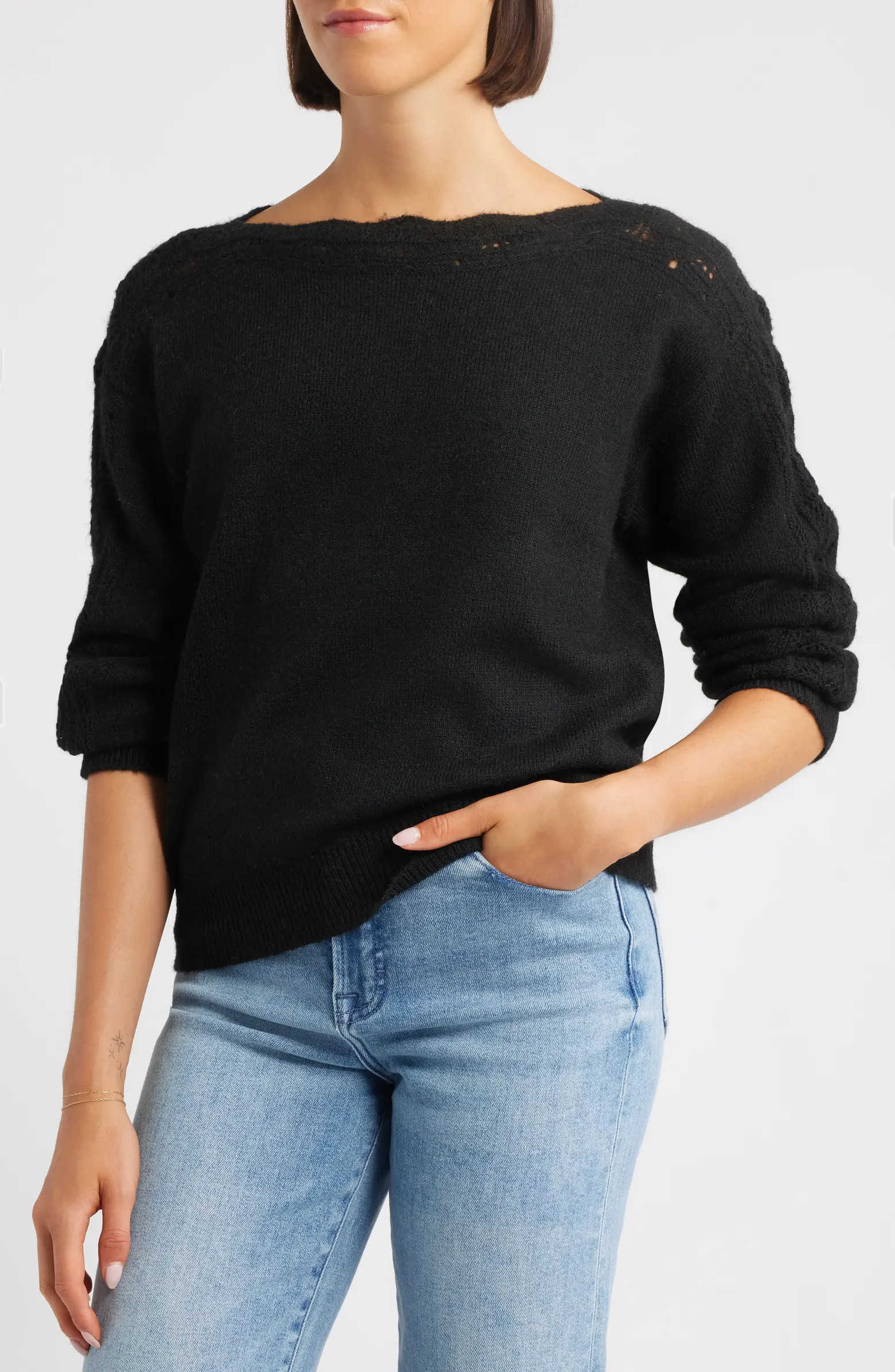 Wit & Wisdom Boat Neck Sweater | Nordstrom | Nordstrom