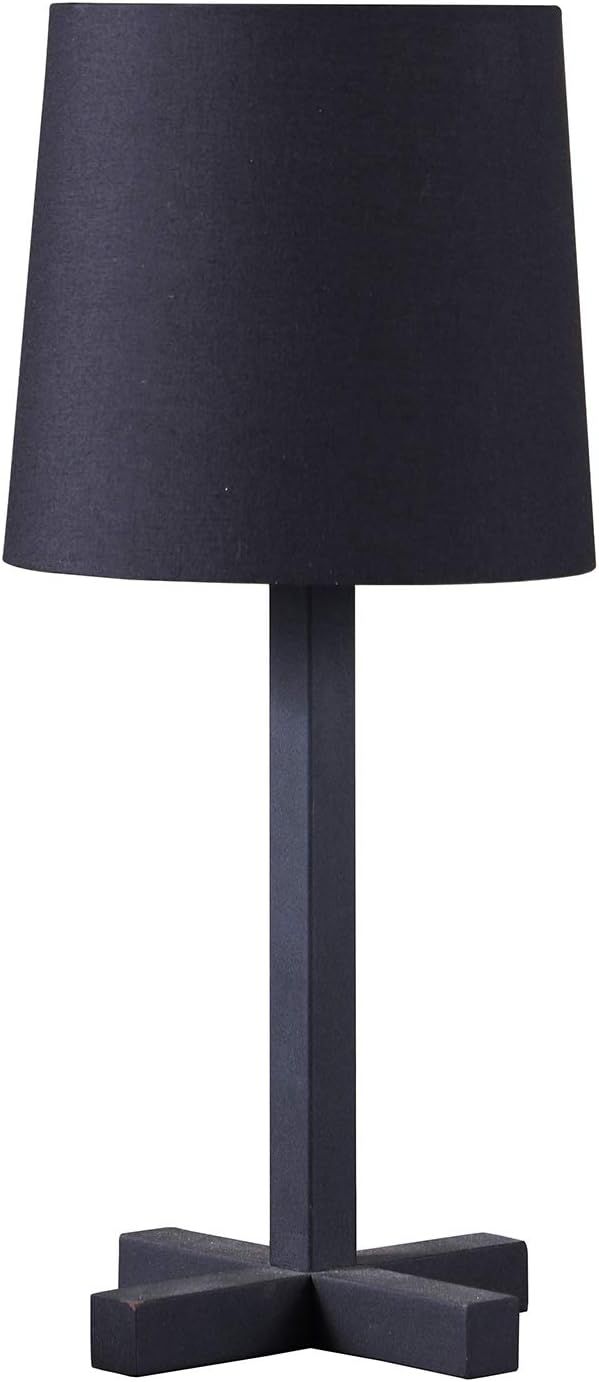 ORE International 16.5" Modern Cross-Legged Metal Table Lamp in June Black | Amazon (CA)