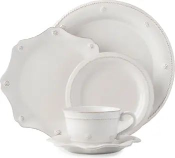 Juliska Berry & Thread Whitewash 5-Piece Place Setting with Teacup | Nordstrom | Nordstrom