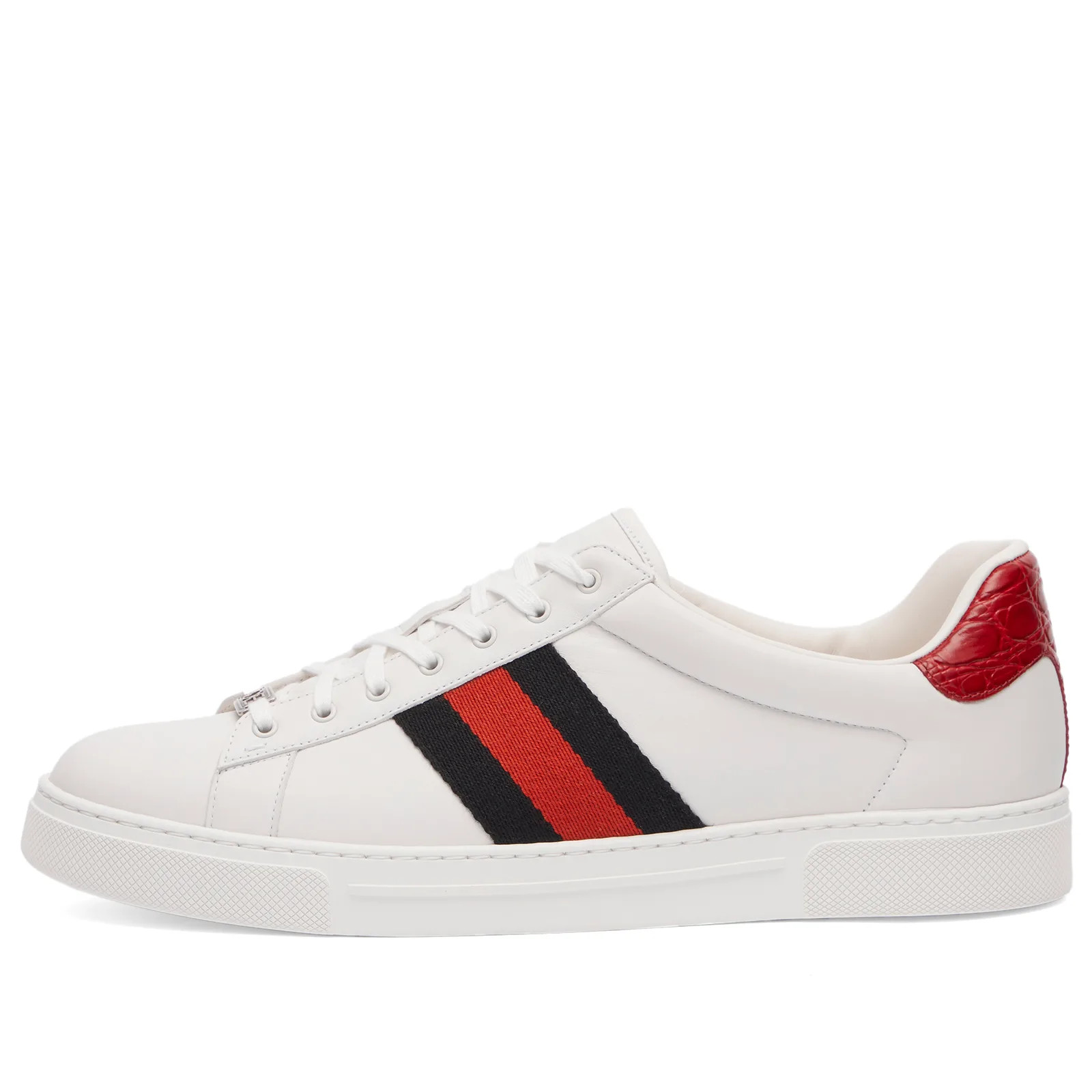 Gucci Men's Ace Sneaker in White/Red/Green, Size UK 6 | END. Clothing