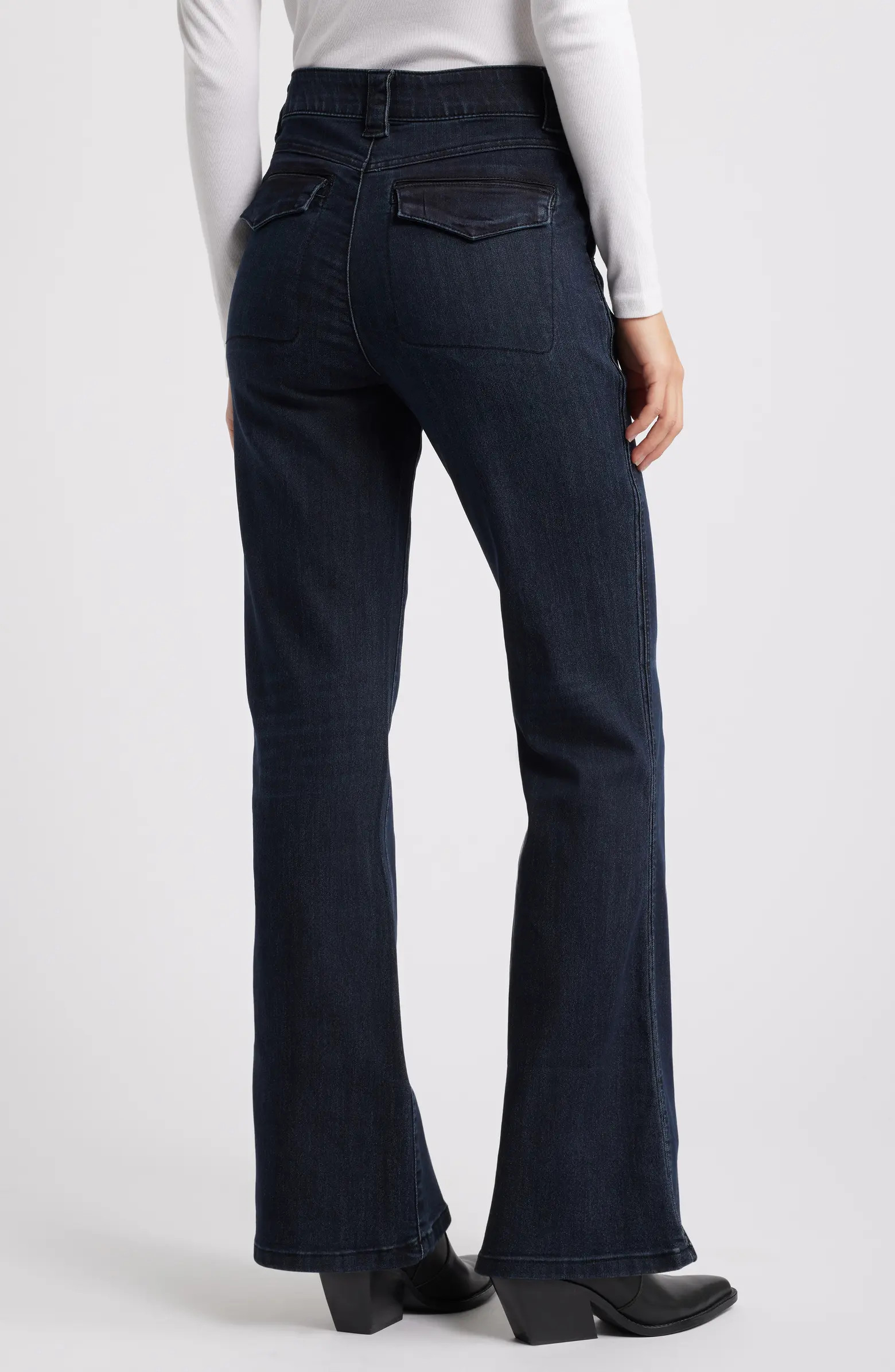 'Ab'Solution Skyrise Flare Jeans | Nordstrom