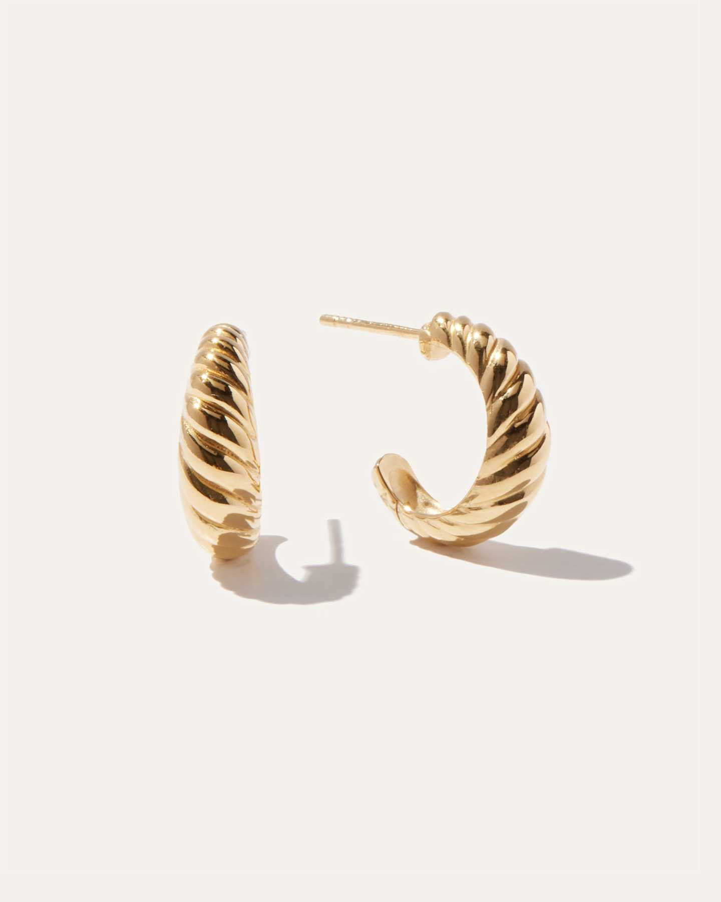 Croissant Hoop Earrings | Quince