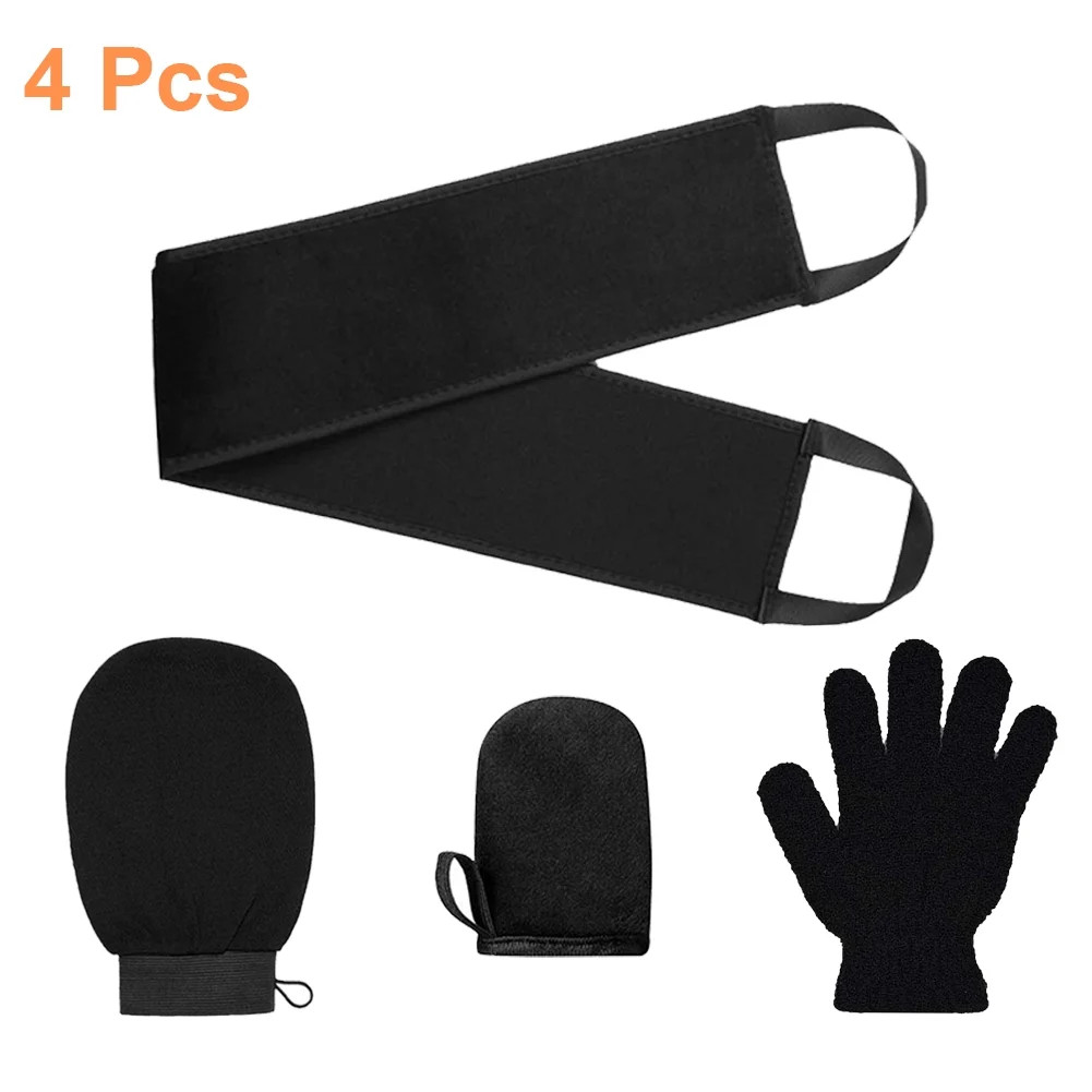Famure Self Tanning Mitt Applicator Kit 4 Sets of Exfoliating Oiling Gloves After Tanning Lotion ... | Walmart (US)