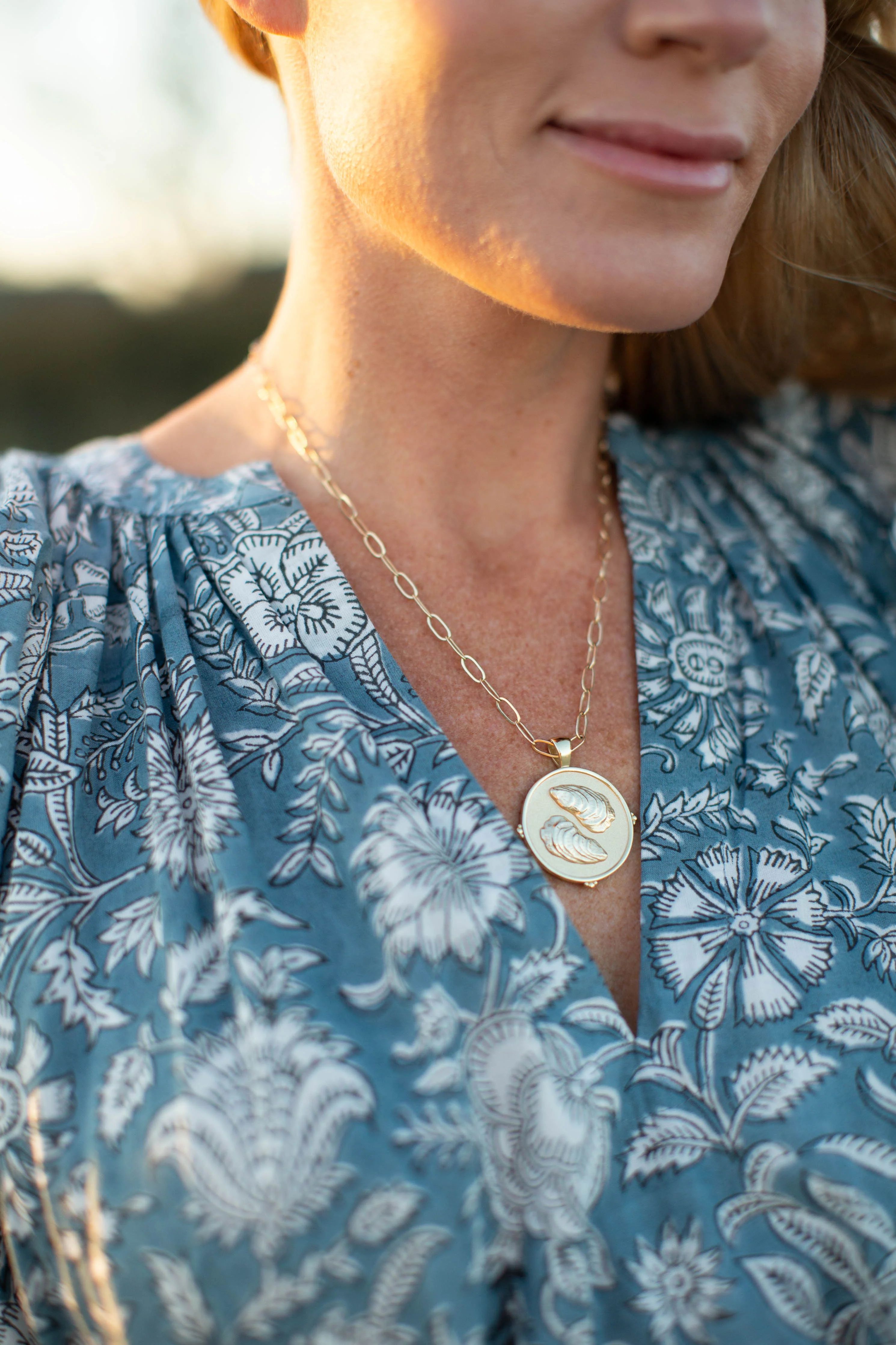 Jane Win x Marea Custom Oyster Coin Pendant | Marea