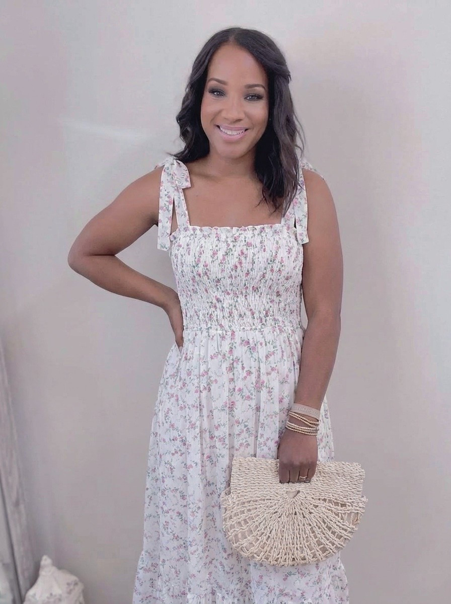 Spring dress  good for a baby shower beach day

#LTKootd