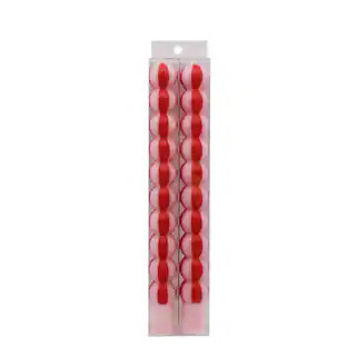 11.25" Red & White Peppermint Unscented Taper Candles, 2ct. by Ashland® | Michaels | Michaels Stores