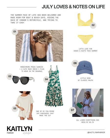 round-up of a few july purchases I’m loving - full blog post at kaitlynhparker.com 🌊