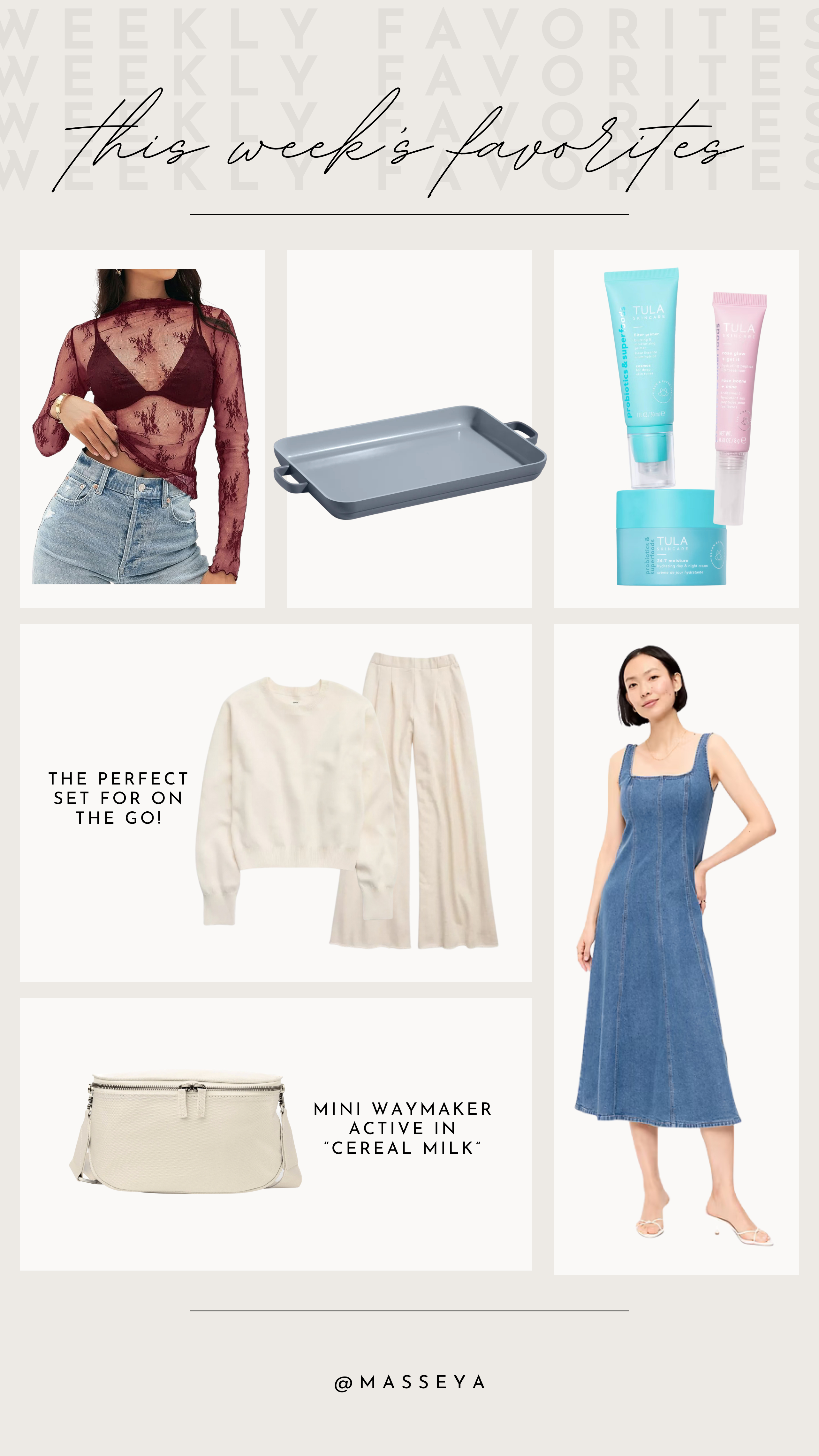 this weeks favorites!

weekly favorites, denim dress, tula skincare, our place pans, amazon, andar waymaker 

 #LTKSeasonal