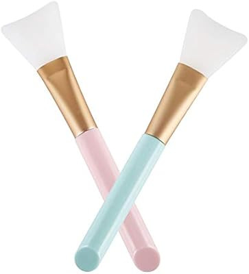 Daubigny 2PCS Silicone Face Mask Brush,Mask Beauty Tool Soft Silicone Facial Mud Mask Applicator ... | Amazon (US)