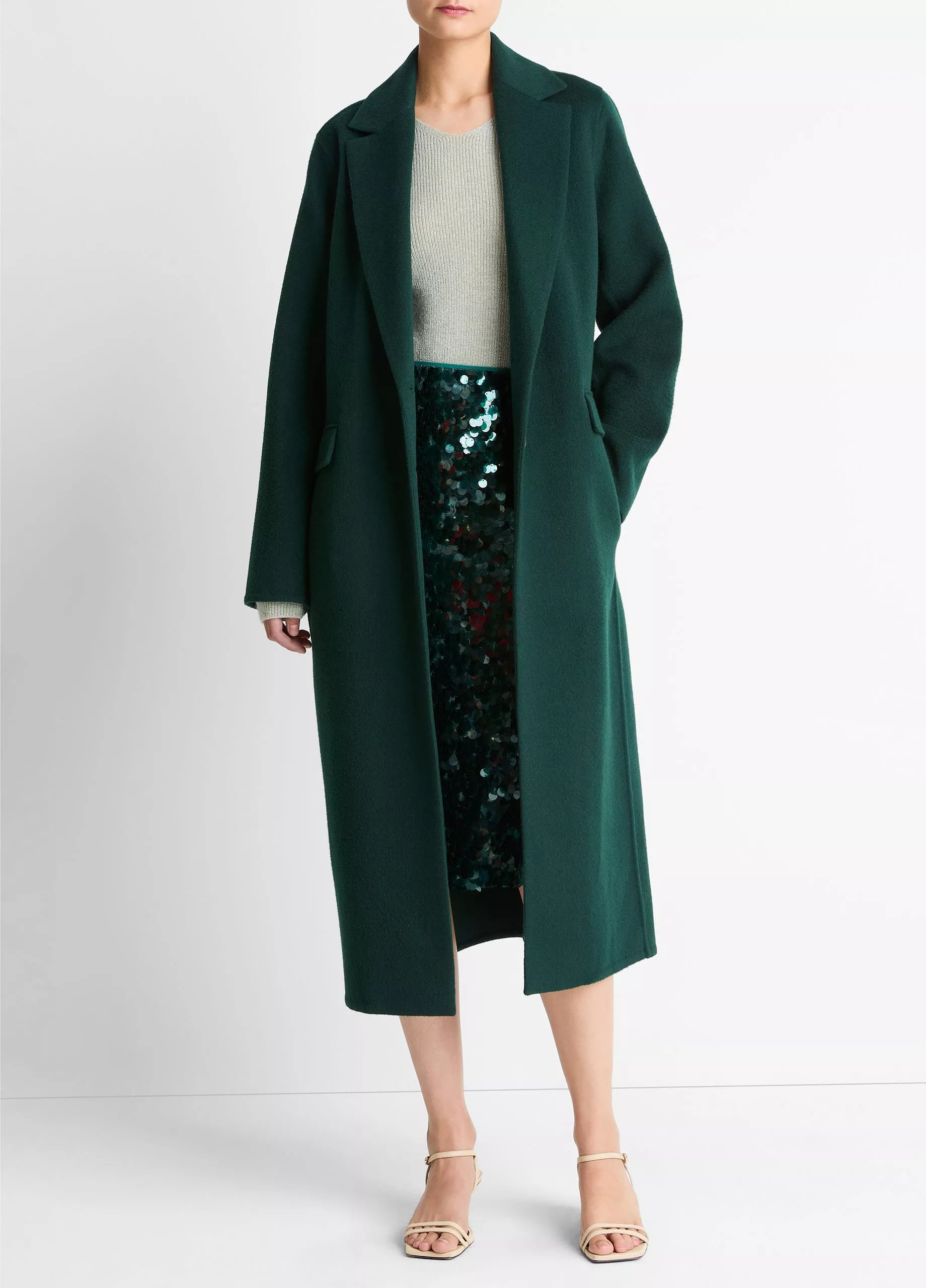 Wool-Blend Single-Breasted Coat | Vince LLC