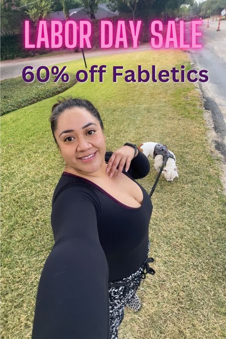 Stock up on any missing pieces for your workouts. This fall Fabletics has 60% off the links bras. I am wearing a long sleeve bodysuit from Amazon and the one one joggers in black and white. They run large so you can size down for loose fit or down for a snug fit.

#LTKover40 #LTKmidsize #LTKfitness