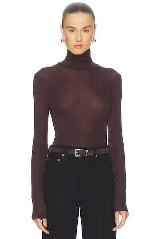 AGOLDE Pascale Turtleneck in Root from Revolve.com | Revolve Clothing (Global)