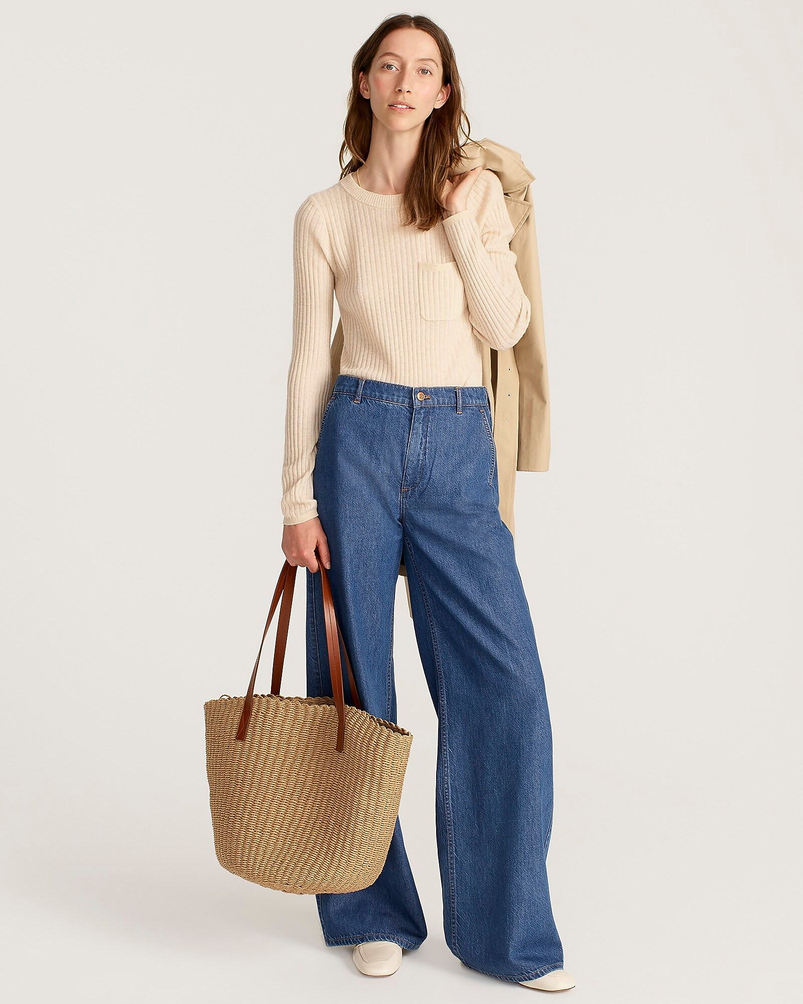 Woven Straw Market Bag | J. Crew US