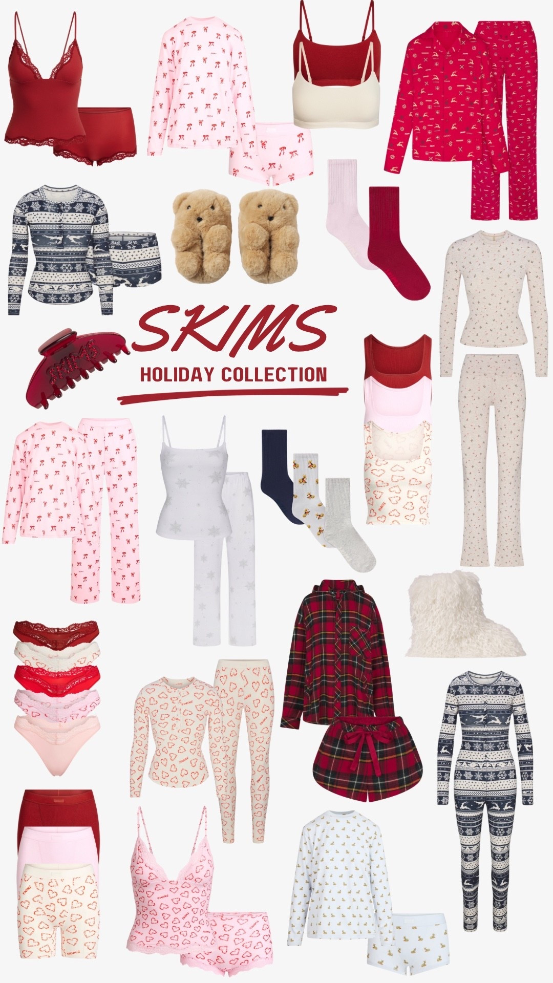 Skims Holiday Collection 

#skims #holidays #gift #pajamas #lingerie #pants #slippers #tank #matchingset #pink #red #burgundy

#LTKHoliday #LTKCyberWeek #LTKGiftGuide