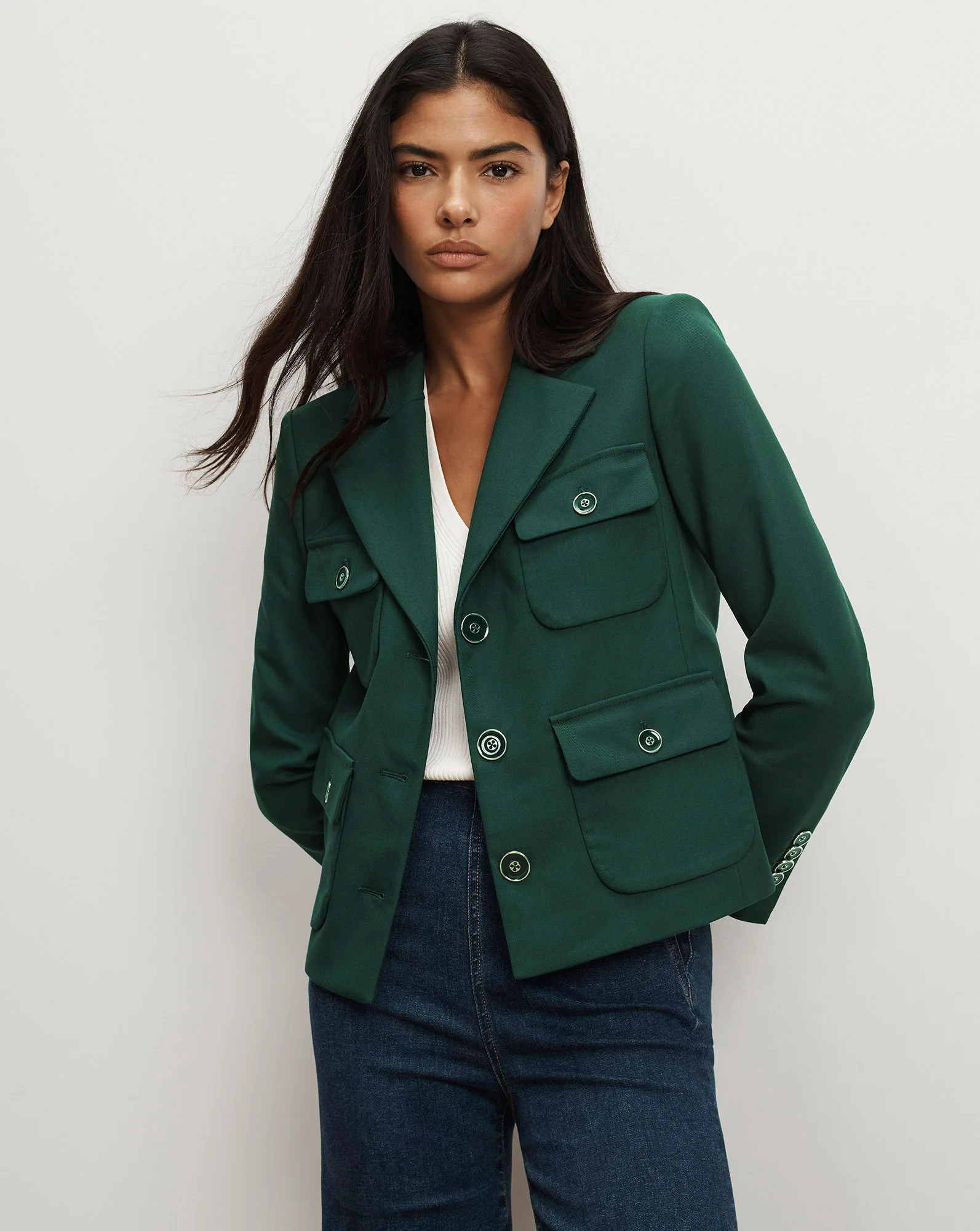 Schuyler Tailored Utility Jacket | Veronica Beard