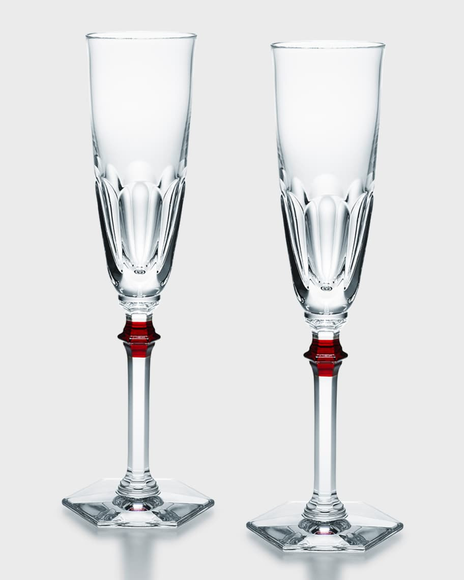 Baccarat Harcourt Eve Flute, Set of 2 | Neiman Marcus