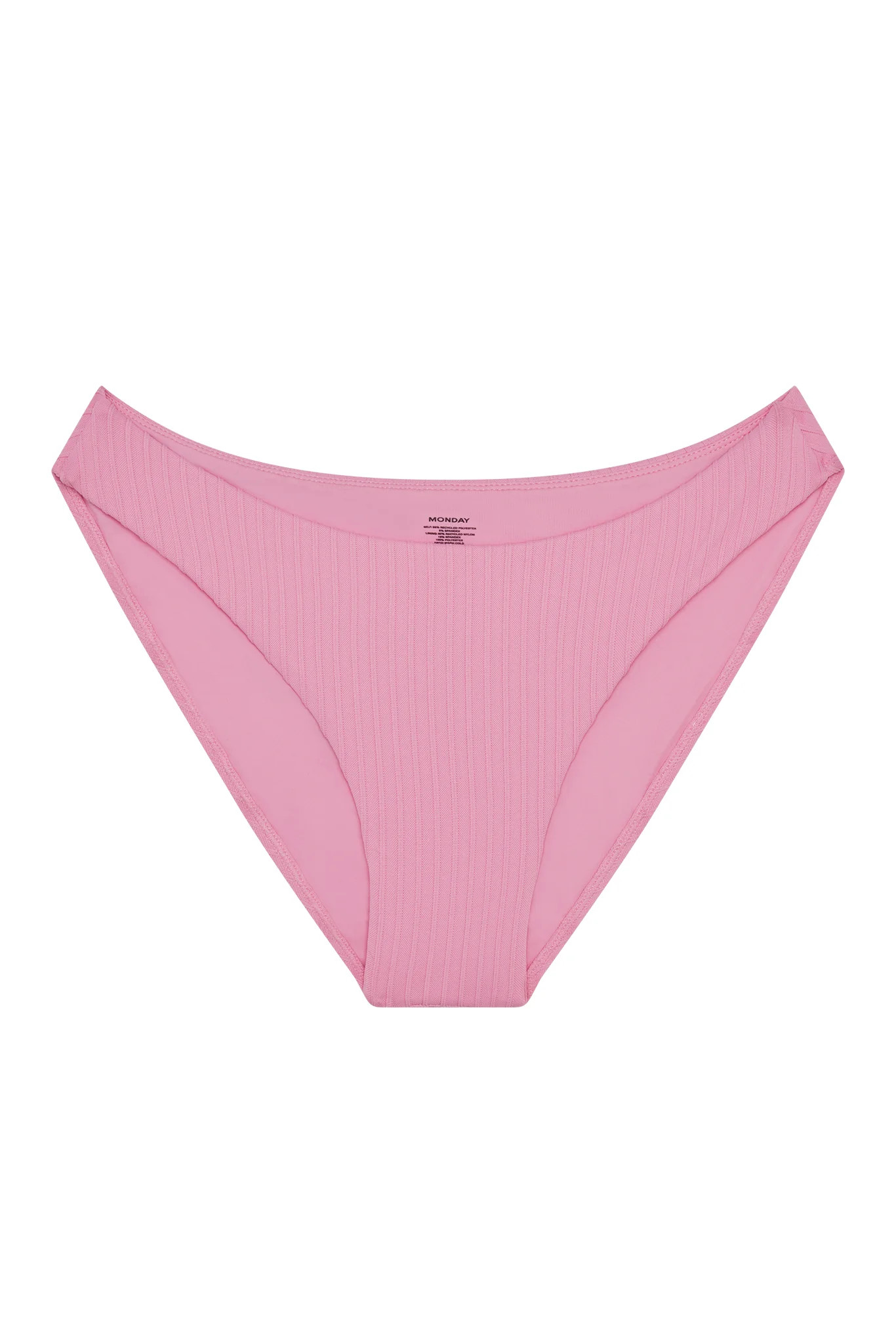 Seychelles Bottom - Cherry Blossom Matte Rib (Modest Coverage) | Monday Swimwear