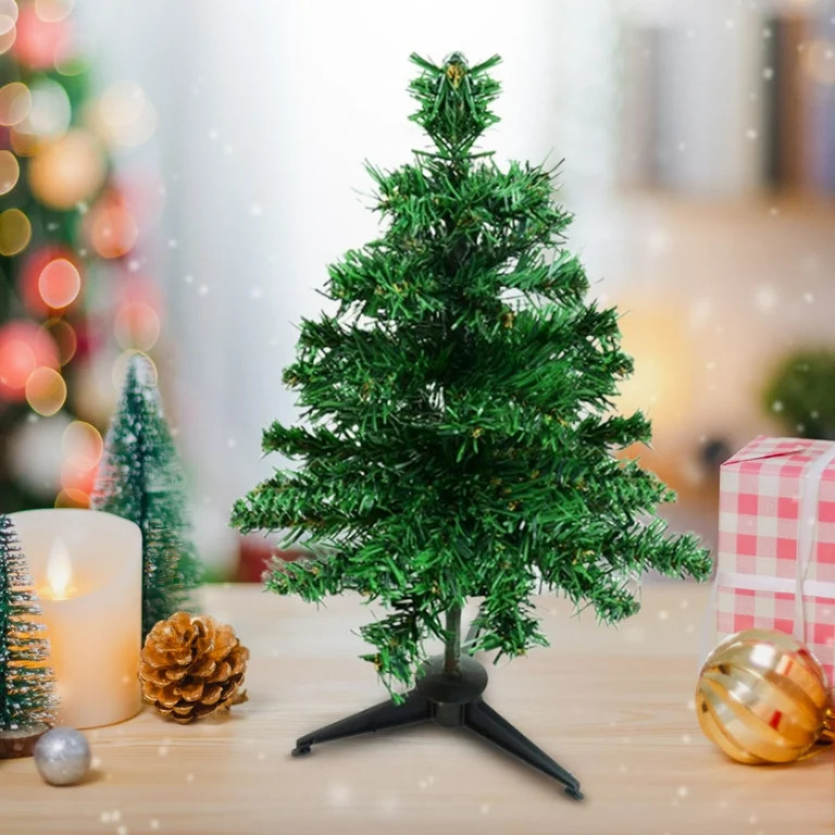 12in Mini Christmas Tree 2025 - Compact Desk/Tabletop Holiday Decor with Durable Materials & Easy... | Walmart (US)