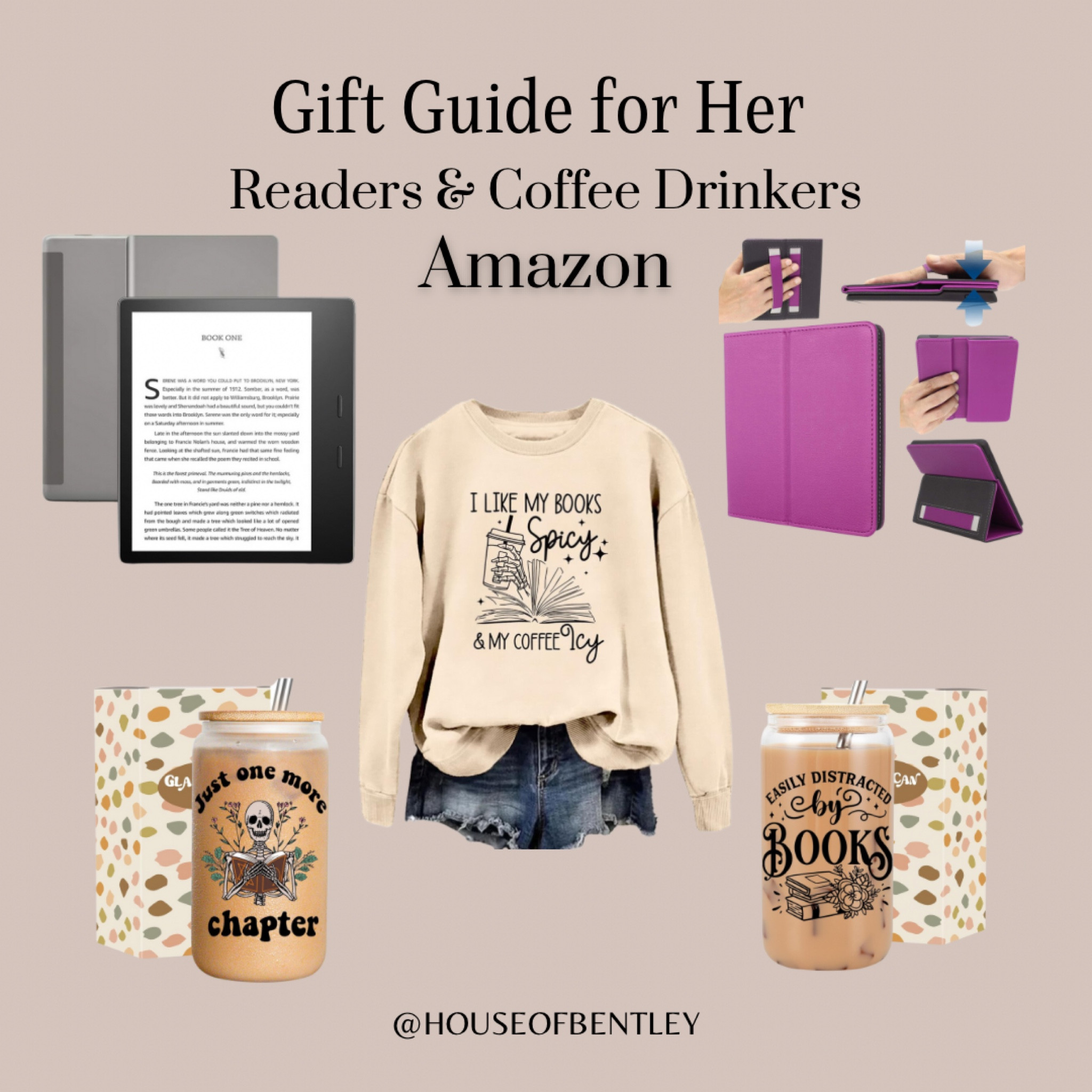 Gift guide for her | Gift ideas for mom & wife | Kindle accessories | Coffee gifts | Gifts for readers | Presents for best friend BFF

#LTKHoliday #LTKCyberWeek #LTKGiftGuide
