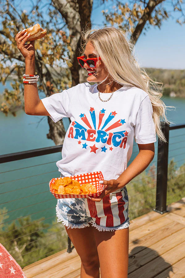 Starry America Graphic Tee | Impressions Online Boutique