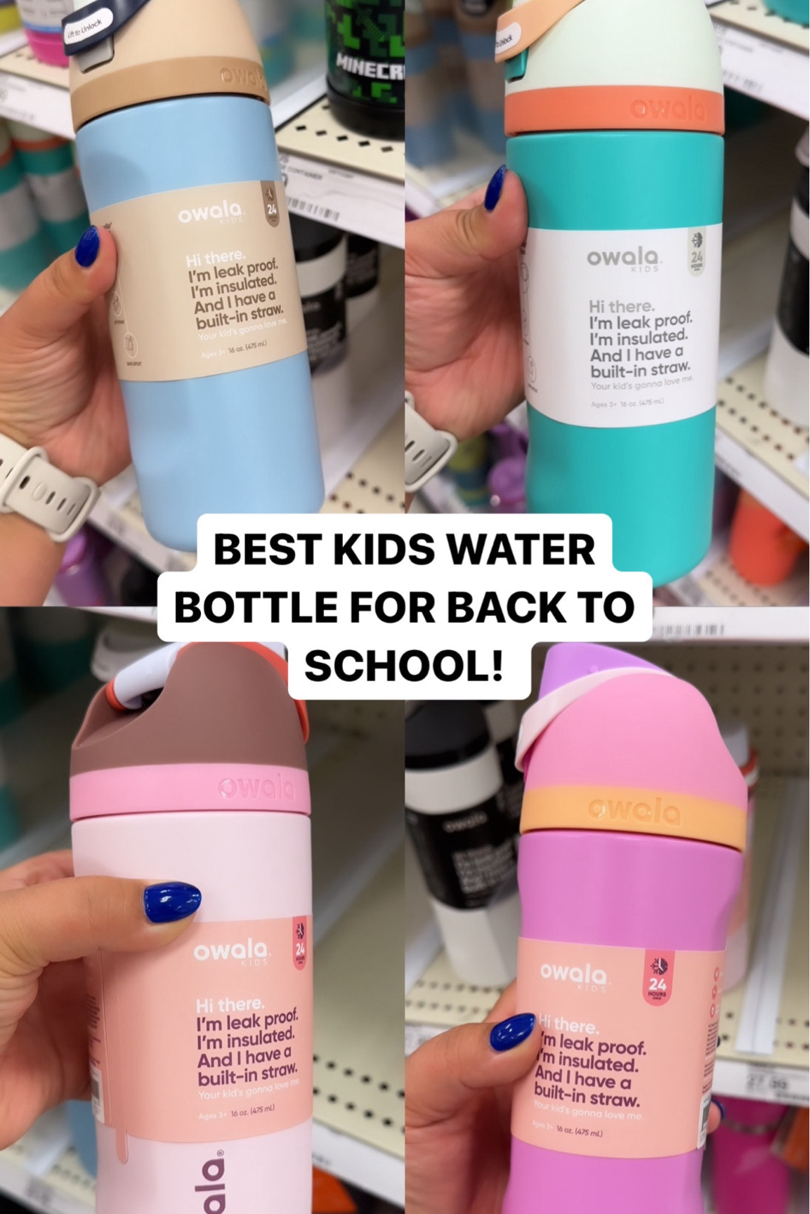 My favorite water bottle for back to school! 🤍🧊

#LTKKids #LTKFamily #LTKSeasonal