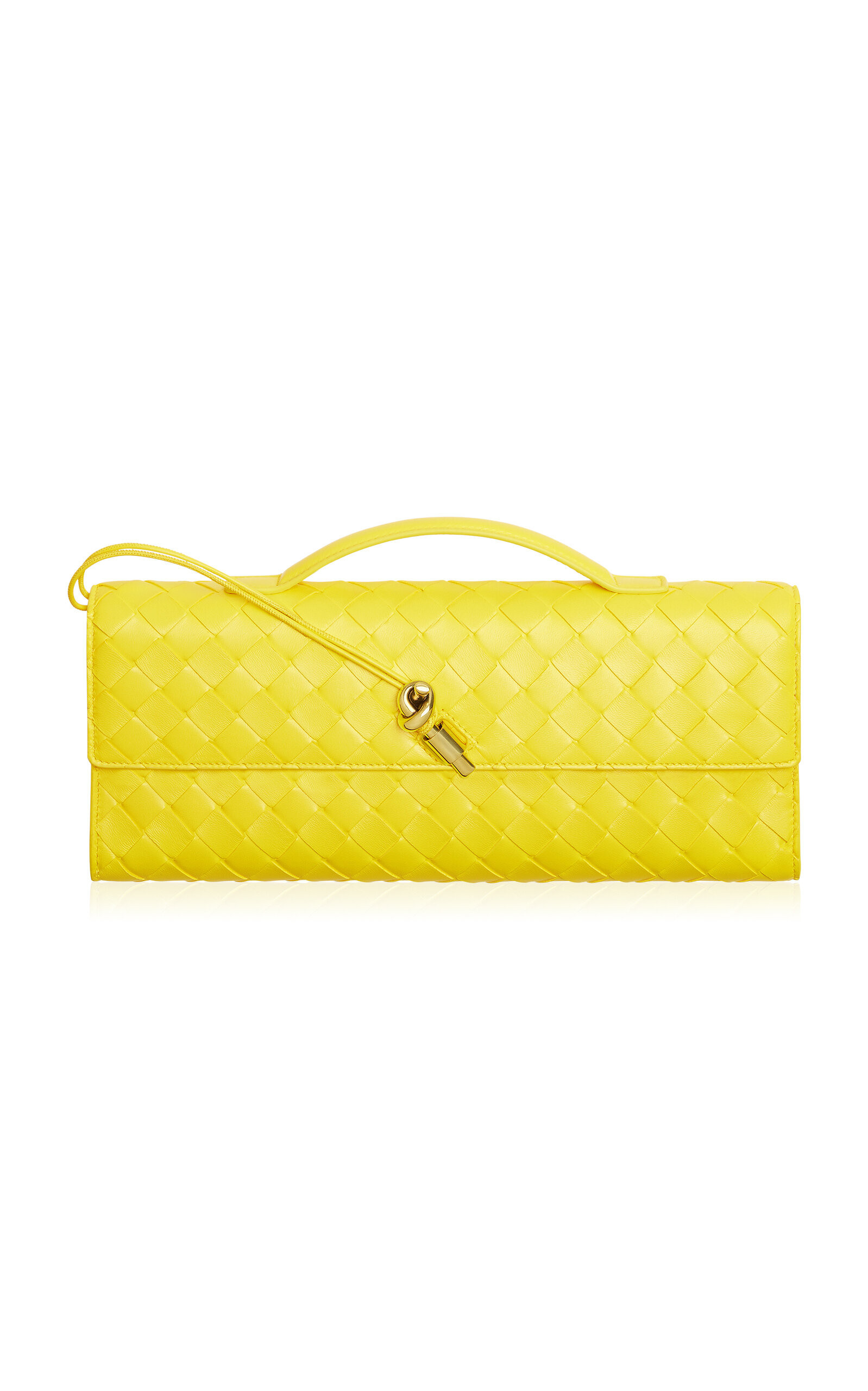 Bottega Veneta Andiamo Intrecciato Leather Clutch - Moda Operandi | Moda Operandi (Global)