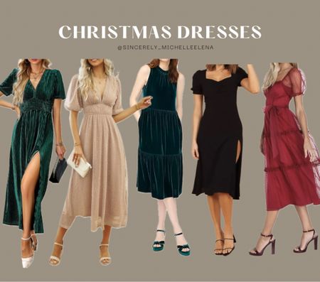 Christmas dresses👗 different colors and styles. Green, red, black, and nude color😍

Follow my shop @sincerely_michelleelena on the @shop.LTK app to shop this post and get my exclusive app-only content!

#liketkit 
@shop.ltk
https://liketk.it/4q2R9 

#LTKGiftGuide #LTKSeasonal #LTKHoliday #LTKSeasonal #LTKGiftGuide #LTKHoliday