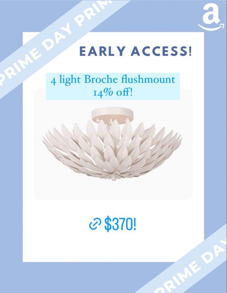 White Broche 4 light flushmount on sale for $370!! 🤩

Amazon prime day early access

#LTKstyletip #LTKsalealert #LTKhome