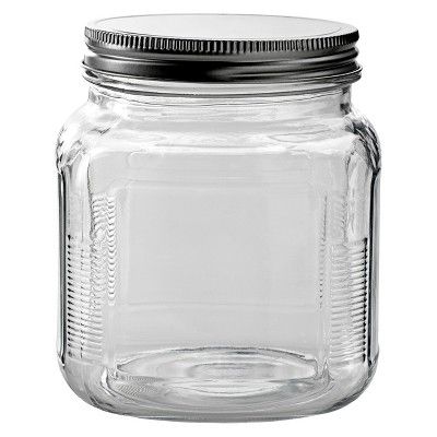 Anchor Hocking Glass Cracker Jar with Metal Lid | Target