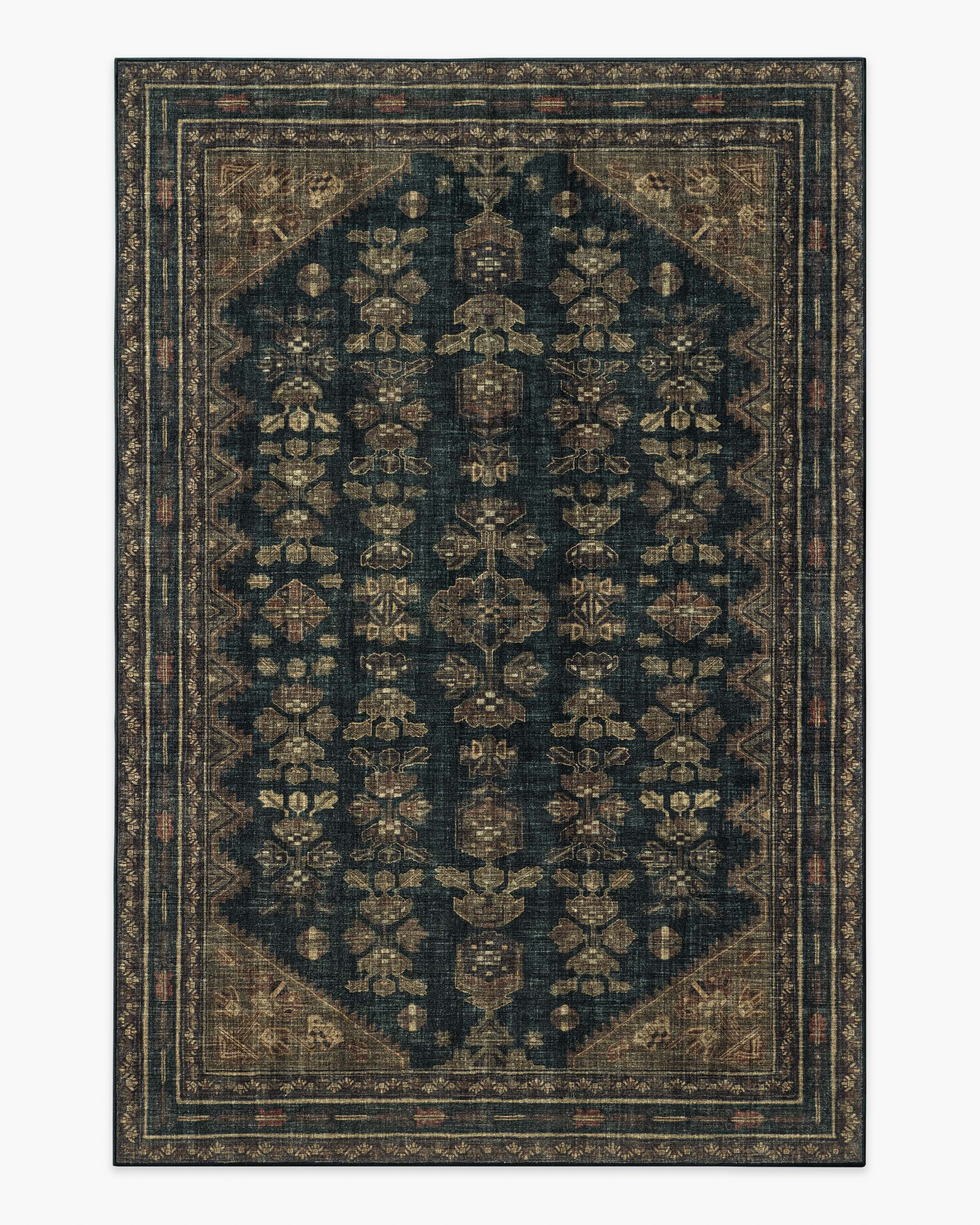 Pradera Soft Black & Brown Rug | Ruggable