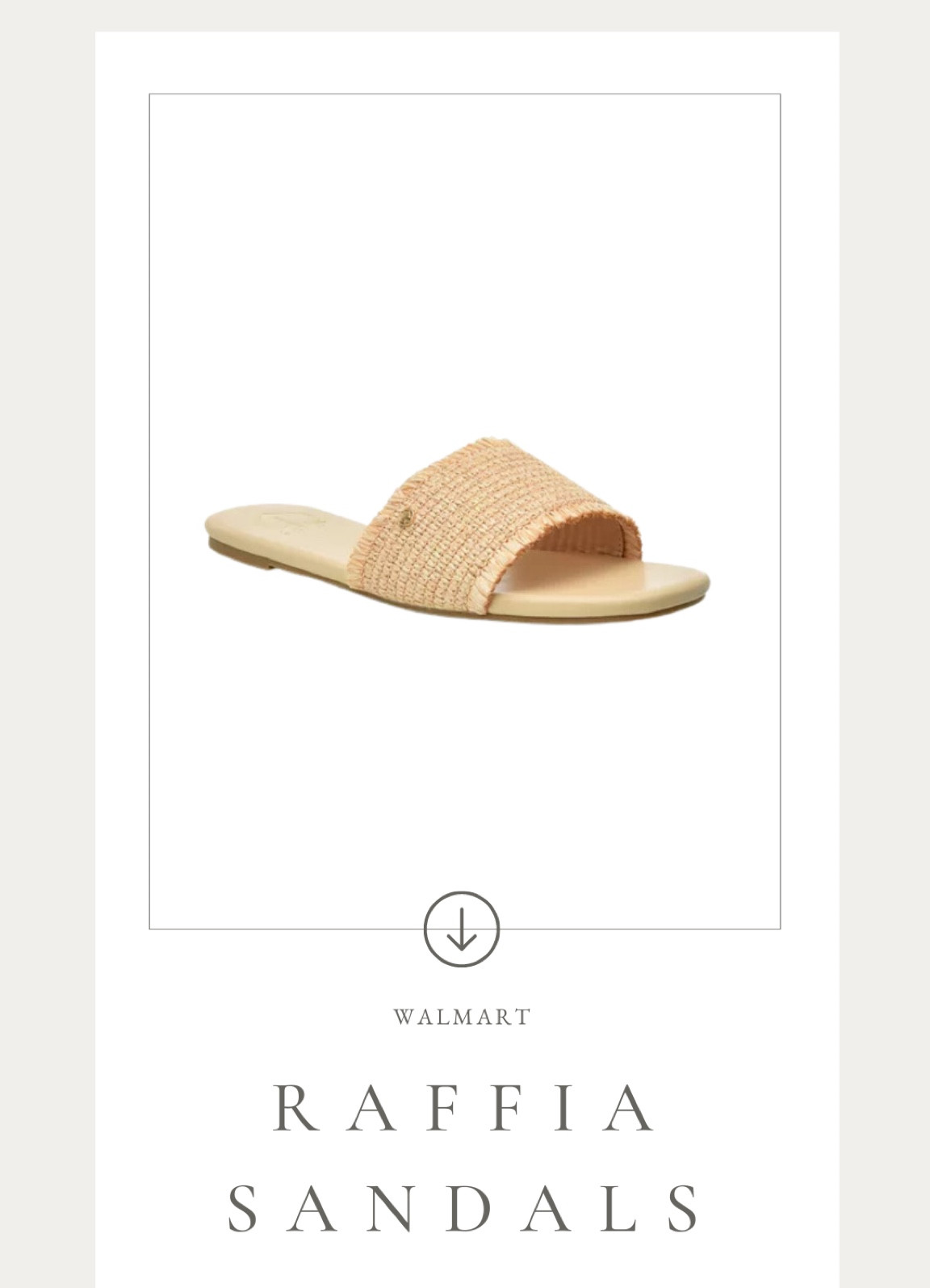 I could not love these slide sandals from @walmart more! The rafia looks so high end and they are actually really comfortable! I can’t believe the price! I think these are a sell out risk so grab before they are gone! I got my true size! #walmartpartner #walmartfashion #walmart @walmartfashion

#LTKSeasonal #LTKshoecrush #LTKunder50