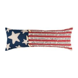 28" x 10" Patriotic Flag Embroidered Throw Pillow | Michaels | Michaels Stores
