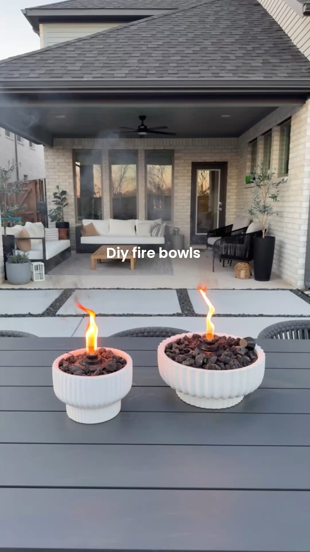 DIY fire bowls, 

The large size of my exact bowl is sold out but linked the smaller size and some similar ones! Any planter would do! 


patio season, patio decor, fire pit, spring home decor 

#LTKHome