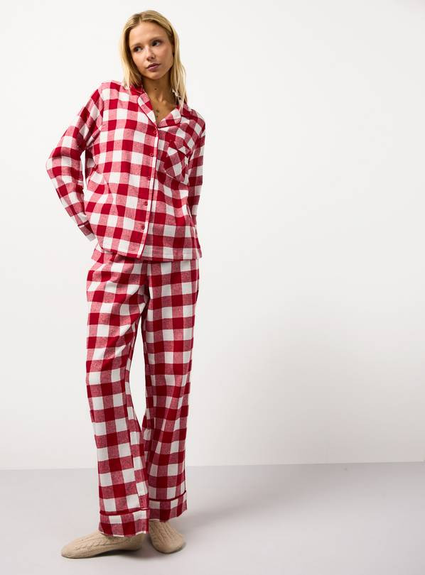 Matching Family Women's Christmas Red Buffalo Check Pyjamas 14 | Tu Clothing