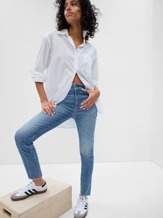 Mid Rise Slim Boyfriend Jeans With Washwell | Gap Factory