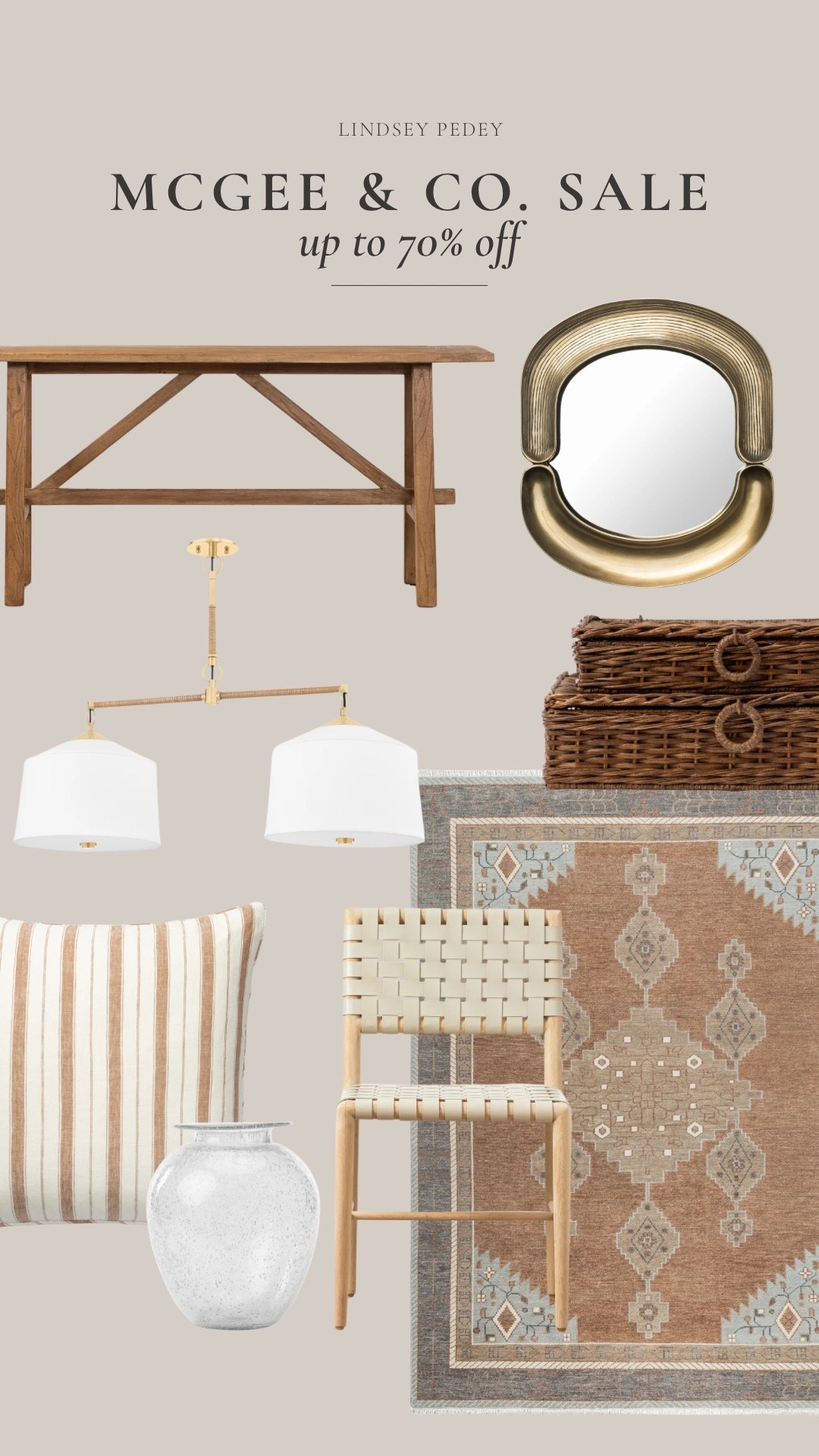 McGee & Co July 4th sale! Up to 70% off 🤍


McGee and co sale, console table, mirror, island light, coffee table decor, pillow, bedroom, rug, area rug, living room, dining chair