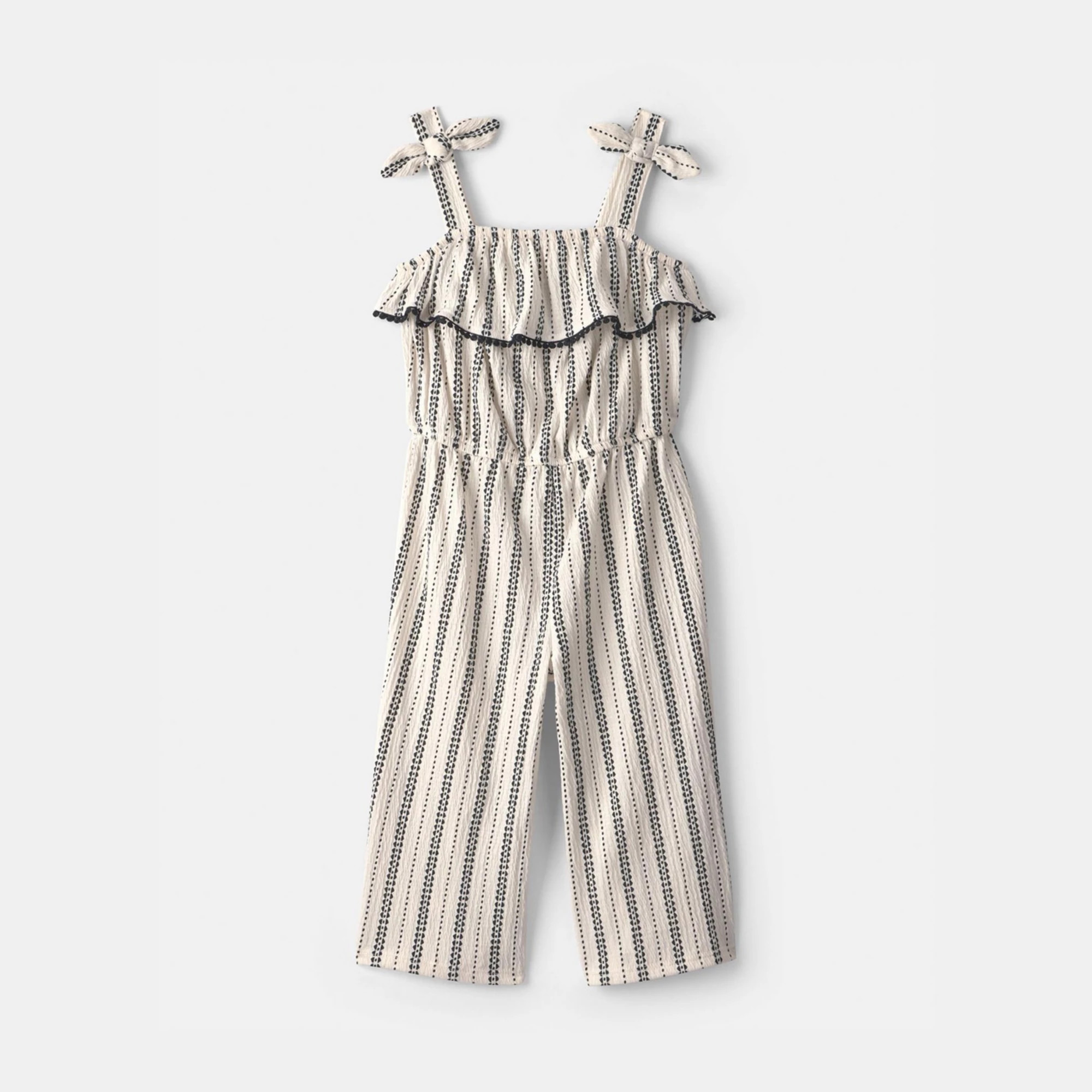 Toddler Girl Carter's Striped Ruffle Jumpsuit | Kohl's