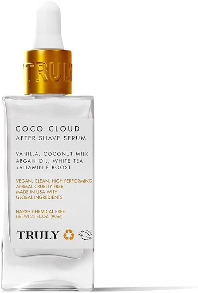 Truly Beauty Coco Cloud After Shave Serum - Alleviates Post Shave Dryness, Ingrowns with Argan Oi... | Amazon (US)