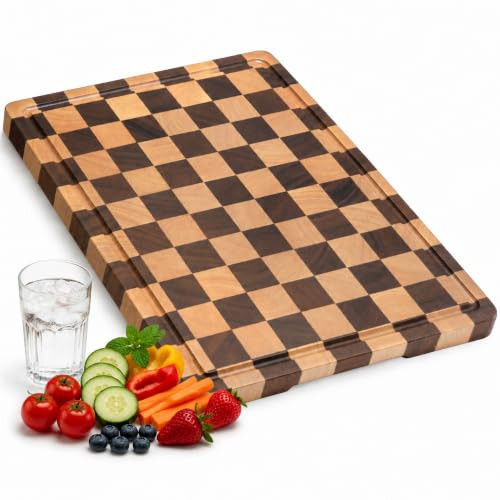 Checkerboard Cutting Boards for Kitchen,End Grain, 14" X 11" X 0.8" | Amazon (US)