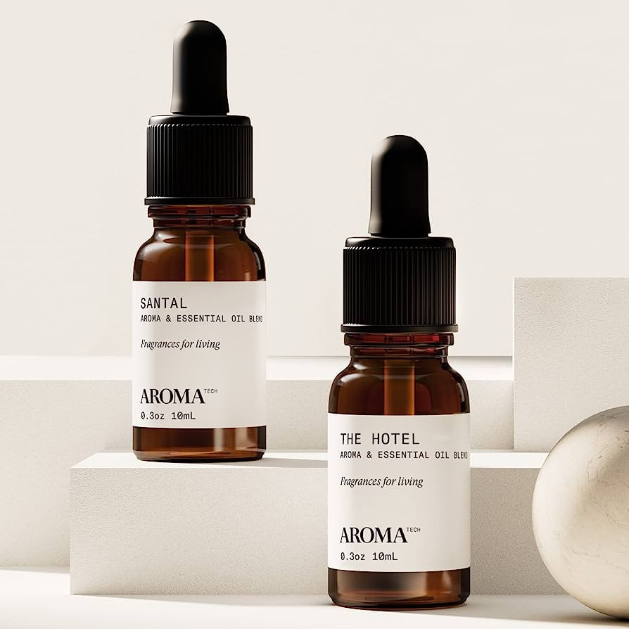 AromaTech Santal & The Hotel Set | Gift Set of Aroma Diffuser Essential Oils Blend of Santal Card... | Amazon (US)