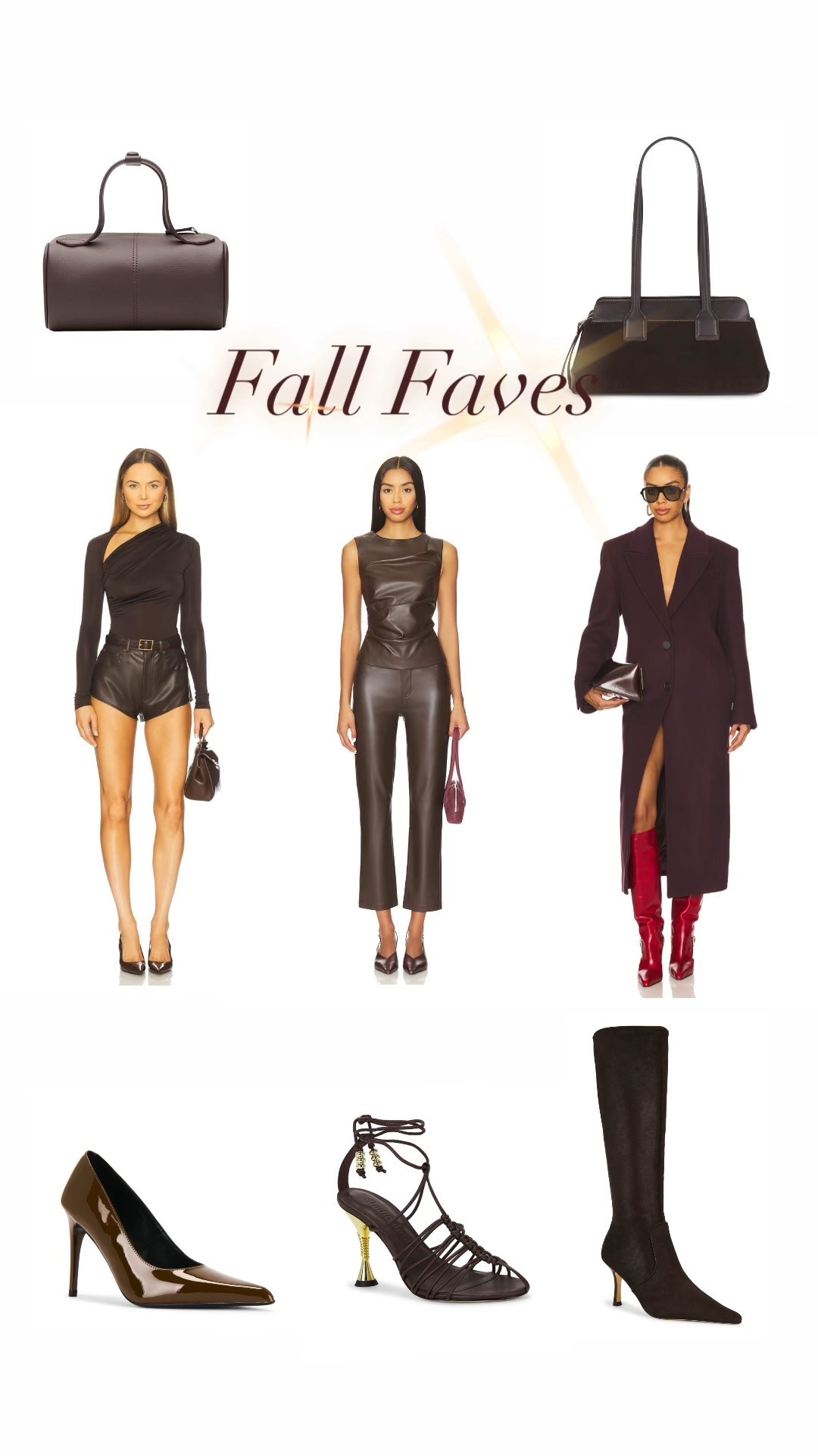 Fall Faves featuring revolve 🤎 I’m loving the expresso brown!  
Inspo
Fall coats
Fall dresses
And fall outfits 

#LTKItBag #LTKSeasonal #LTKParties