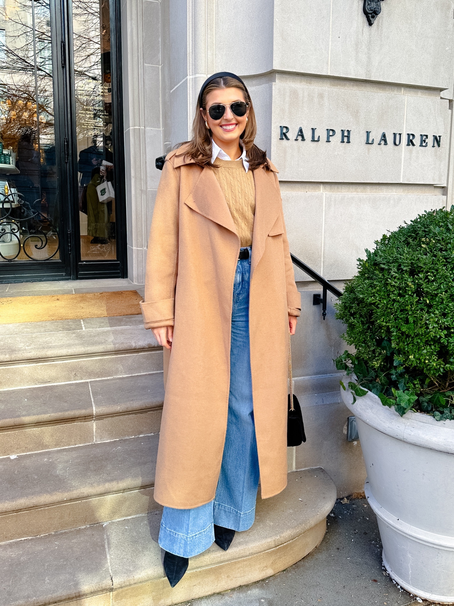 NYC outfit day 1! Wearing a size small in sweater, XS in coat and 25/reg in jeans :)

NYC // winter outfit // coat // 

#LTKstyletip #LTKSeasonal