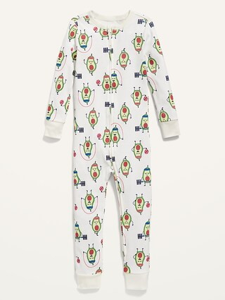Unisex 2-Way-Zip Printed Pajama One-Piece for Toddler & Baby | Old Navy (US)